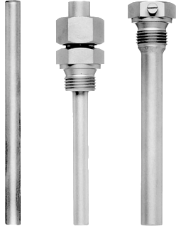 Капилляры (FL). Термобаллоны (TF). Погружные трубки (ТА). Защитные гильзы (SH) для стрелочного термометра, MICROSTAT и стрелочного контактного термометра